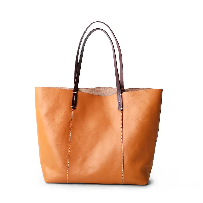 Luxury Genuine Leather Casual Tote Bag