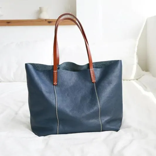 Luxury Genuine Leather Casual Tote Bag