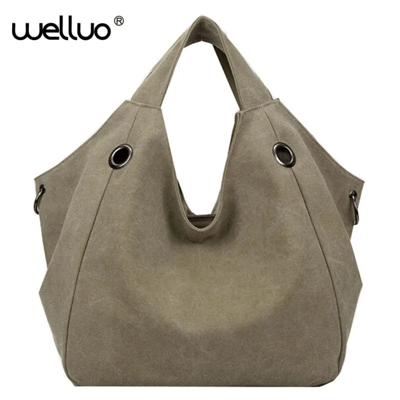 Luxury Handbags New Fashion Canvas Big Women Bags High Quality Hobo Messenger Bags Famous Top-Handle Bags 2016 Brand Lady XA883B