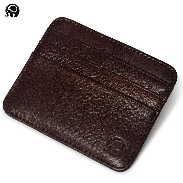 men Wallet Business Card Holder bank cardholder leather cow pickup package bus card holder Slim leather multi-card-bit pack bag