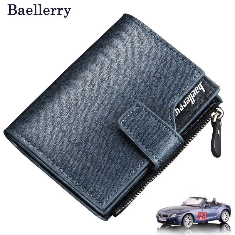 Men wallets zipper wallet men Microfiber leather fashion Top quality male purse wallet women short  trifold  Wholesale Price !