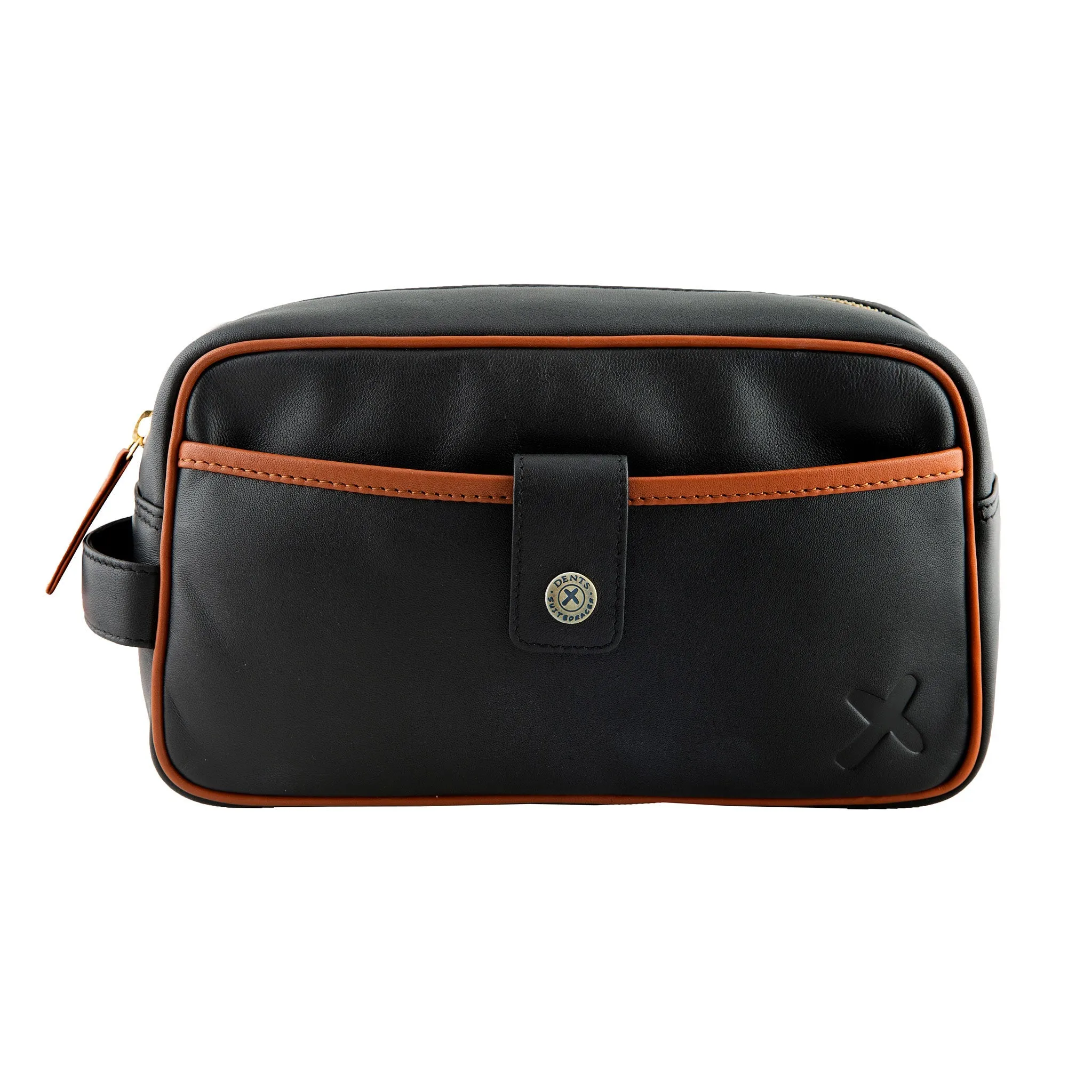 Men's The Suited Racer Smooth Nappa Leather Wash Bag