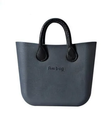 Mini Mid size Obag O bag style AMbag with black insert lining with handles waterproof fashion women's EVA silicon DIY bags