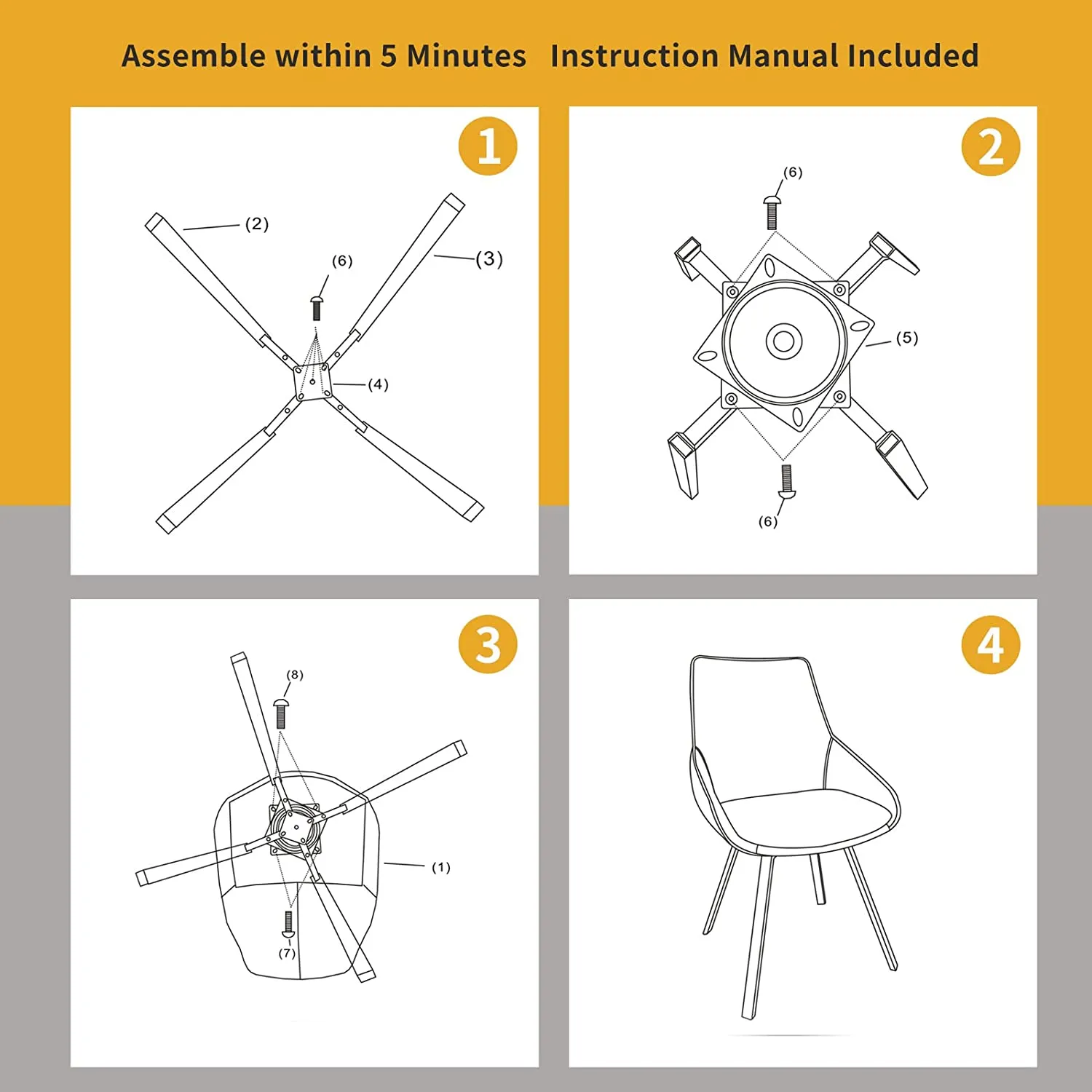 Modern Dining Chairs Set of 2