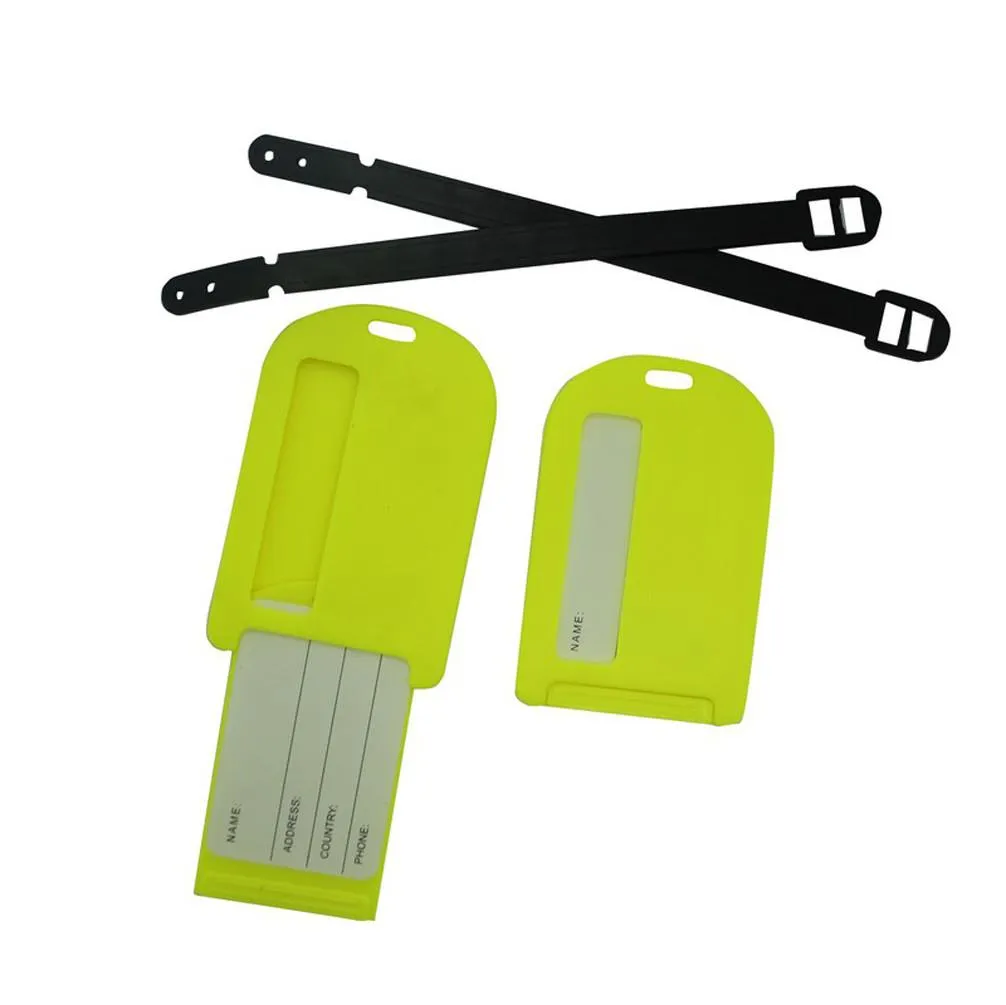 Neon Yellow Sliding Luggage tag VS SKT 003