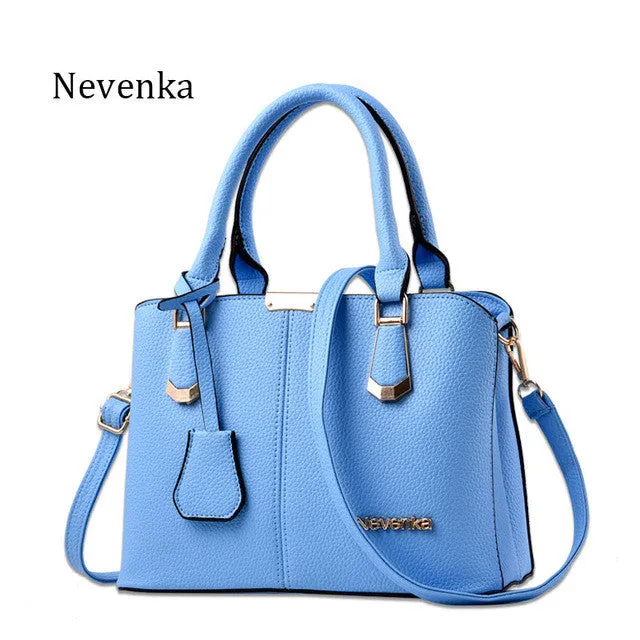 Nevenka Women Bag Lady Handbag OL Style Shoulder Bags Casual Zipper Messenger Bags PU Leather Bag Brand Name Tote Satchel Sac