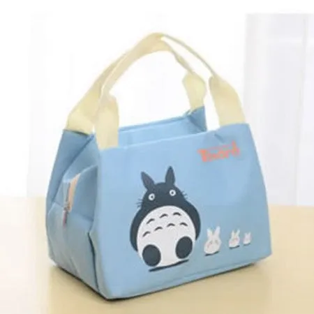 New 2016 Portable  Cartoon Cute Hello Kitty Lunch Bag Insulated Cold Canvas  Picnic Totes Carry Case For Kids Women Thermal Bag