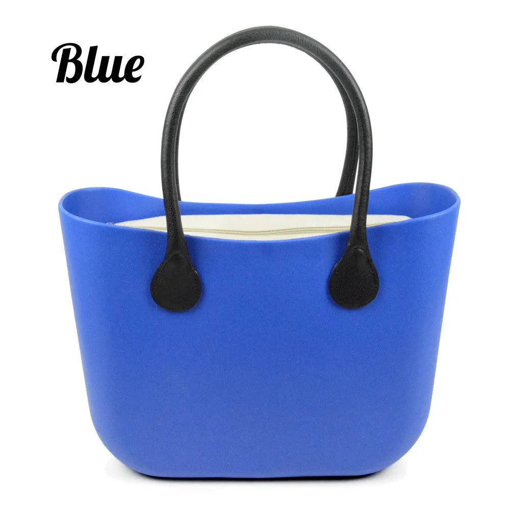 New O lady handbag Candy women's bags Nice silicone O rubber bagoutside EVA bag Rubber bags DIY without logo