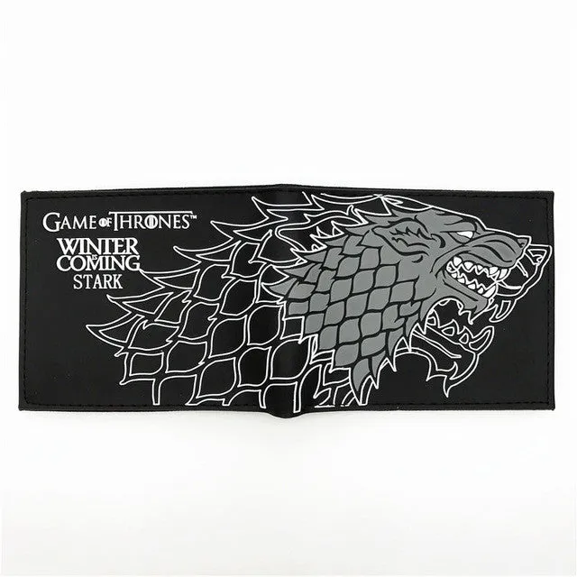 New PU Leather Wallet Game of Thrones Short Wallets With Card Holder Men And Women Purse Cartoon Wallet Dollar Price