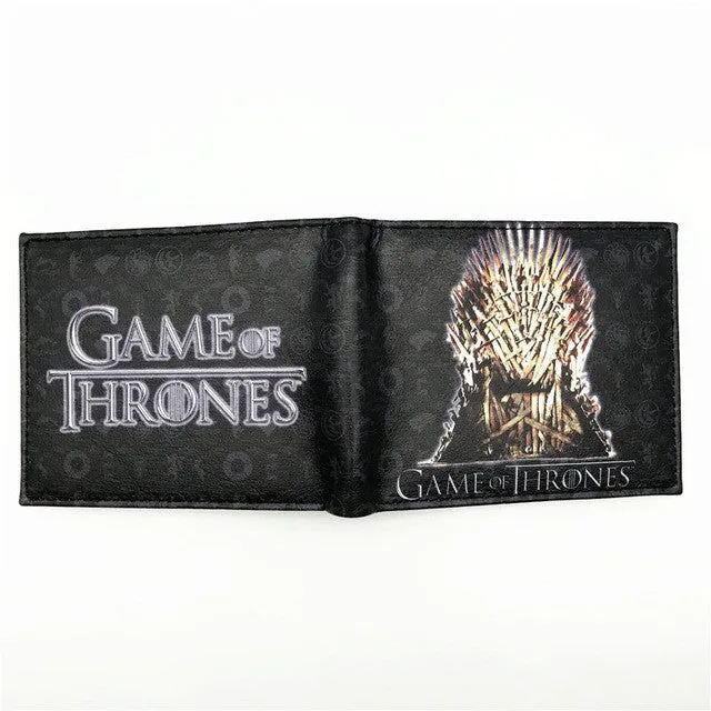 New PU Leather Wallet Game of Thrones Short Wallets With Card Holder Men And Women Purse Cartoon Wallet Dollar Price