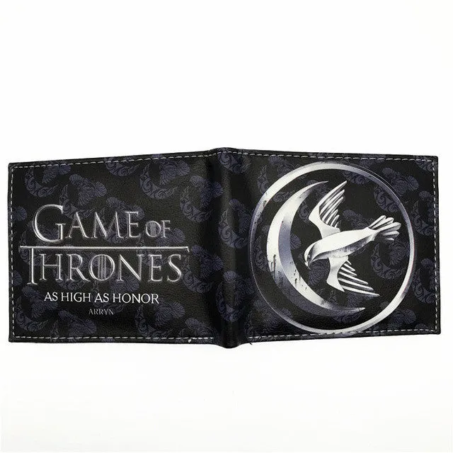 New PU Leather Wallet Game of Thrones Short Wallets With Card Holder Men And Women Purse Cartoon Wallet Dollar Price