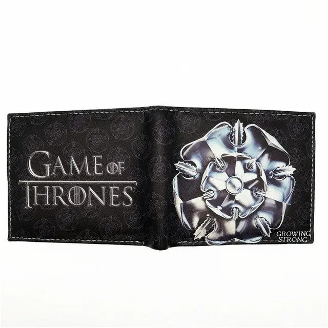 New PU Leather Wallet Game of Thrones Short Wallets With Card Holder Men And Women Purse Cartoon Wallet Dollar Price