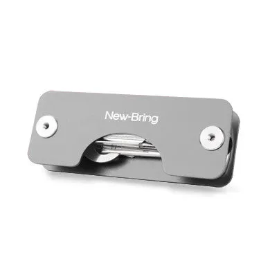 NewBring Aluminum Metallic EDC Key Wallets Men car Key Holder Smart Housekeeper New Design EDC Keys Organizer Keychain Bag Purse