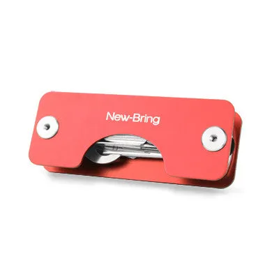 NewBring Aluminum Metallic EDC Key Wallets Men car Key Holder Smart Housekeeper New Design EDC Keys Organizer Keychain Bag Purse