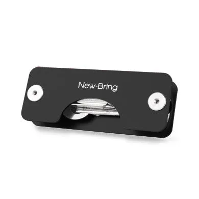 NewBring Aluminum Metallic EDC Key Wallets Men car Key Holder Smart Housekeeper New Design EDC Keys Organizer Keychain Bag Purse