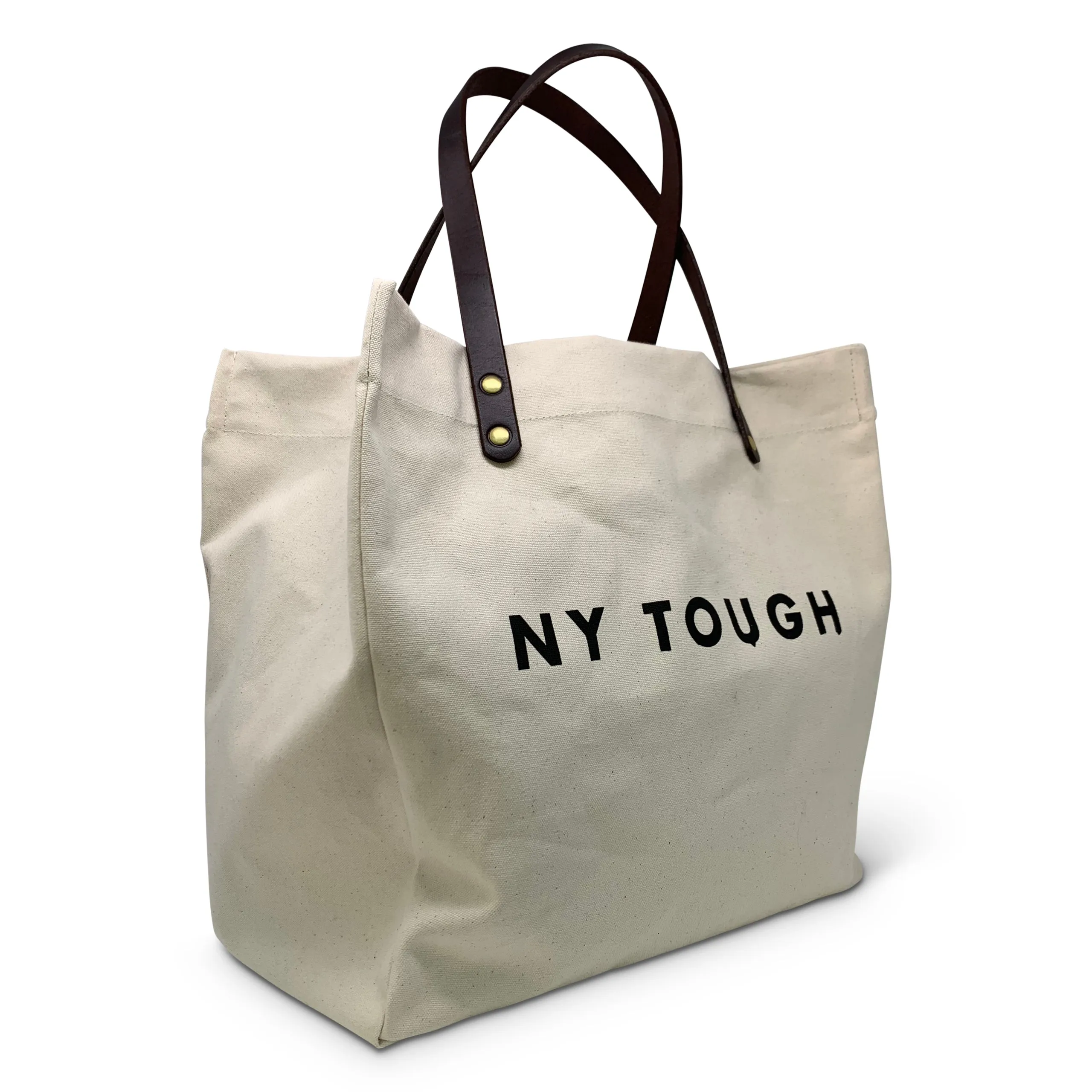 Ny Tough Ecru Canvas Tote