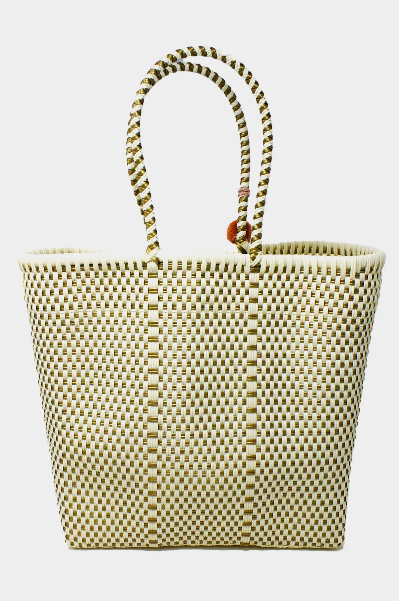 Open Tote | Bone/Gold