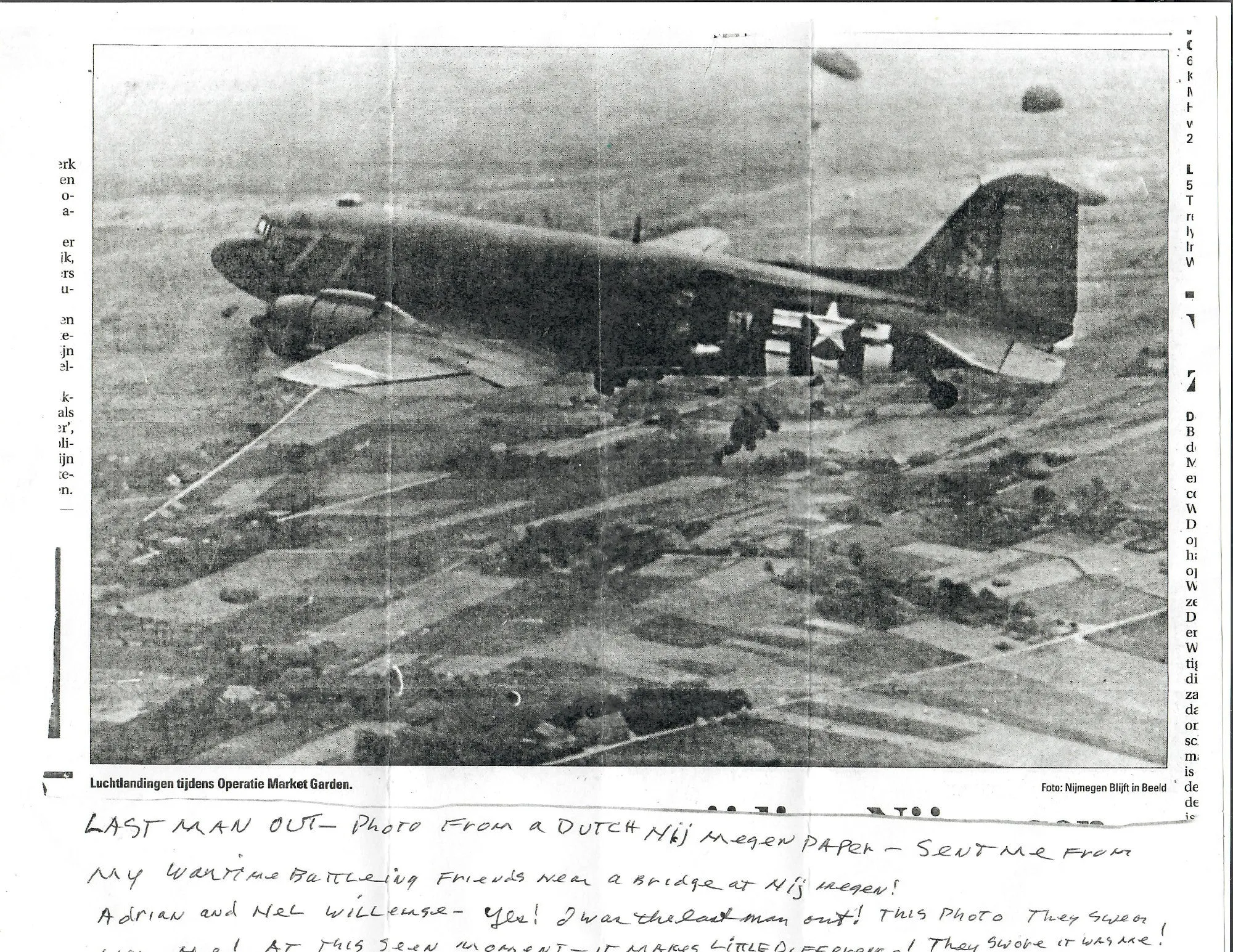 Original U.S. WWII Framed Camouflage Parachute Canopy From 82nd Airborne Division, 505th Parachute Infantry Regiment Paratrooper PFC Northam H. Stolp From Operation Market Garden, Drop Zone “N”