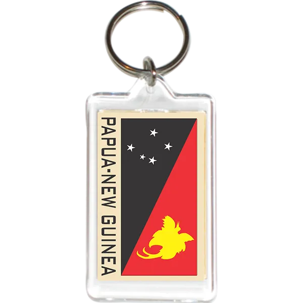 Papua New Guinea Acrylic Key Holders