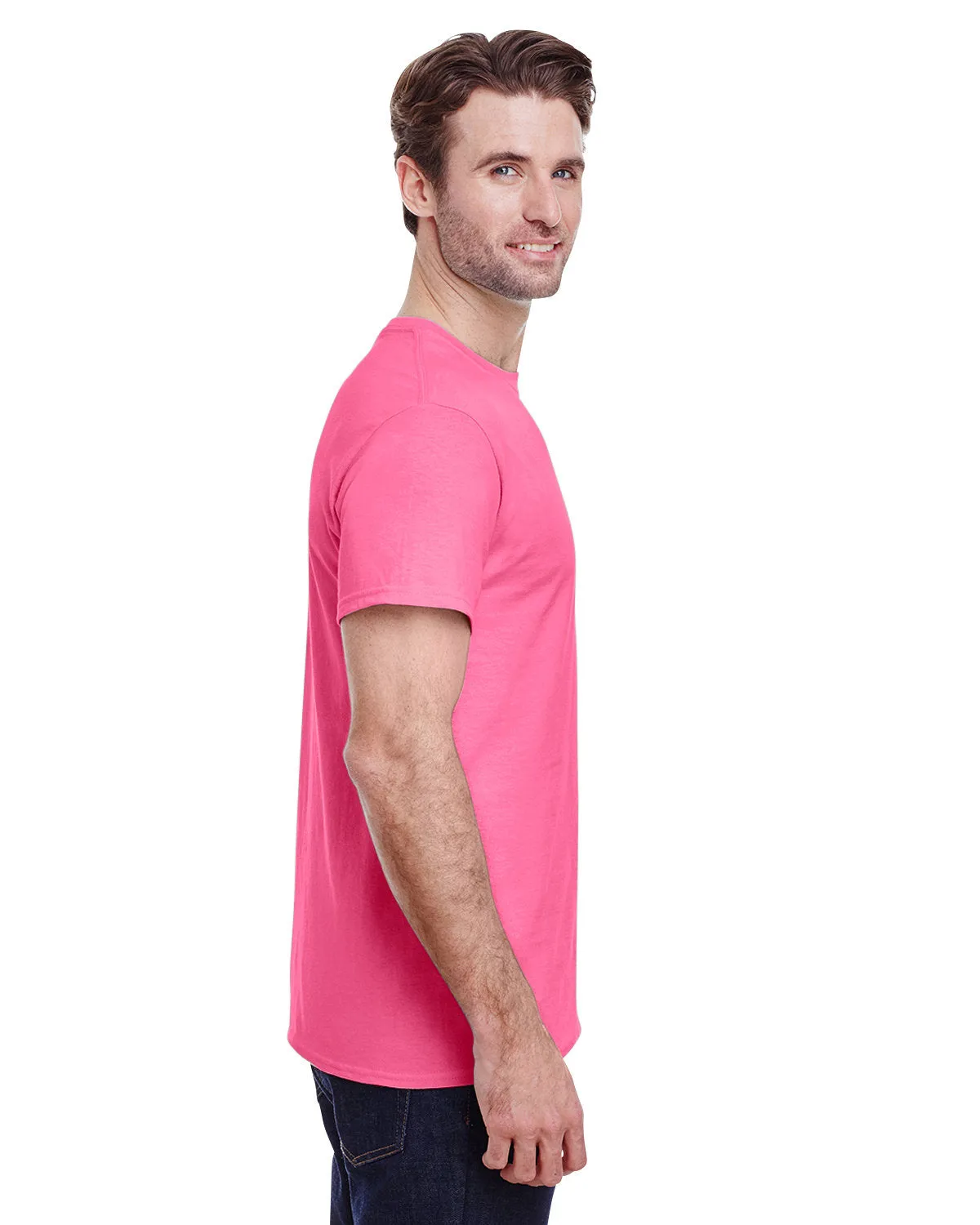 Paul Malone Azalea Pink Heavy Cotton T-Shirt