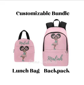 Personalized Maliah Back Pack & Lunch Bag Bundle