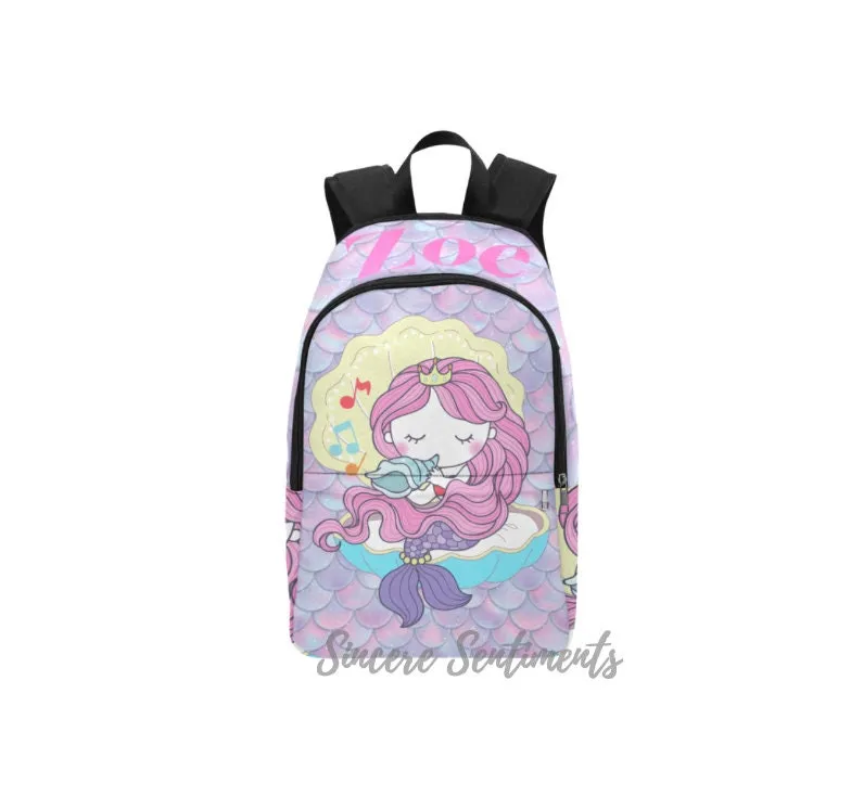 Personalized Musical Mermaid Backpack & Lunch Bag Bundle