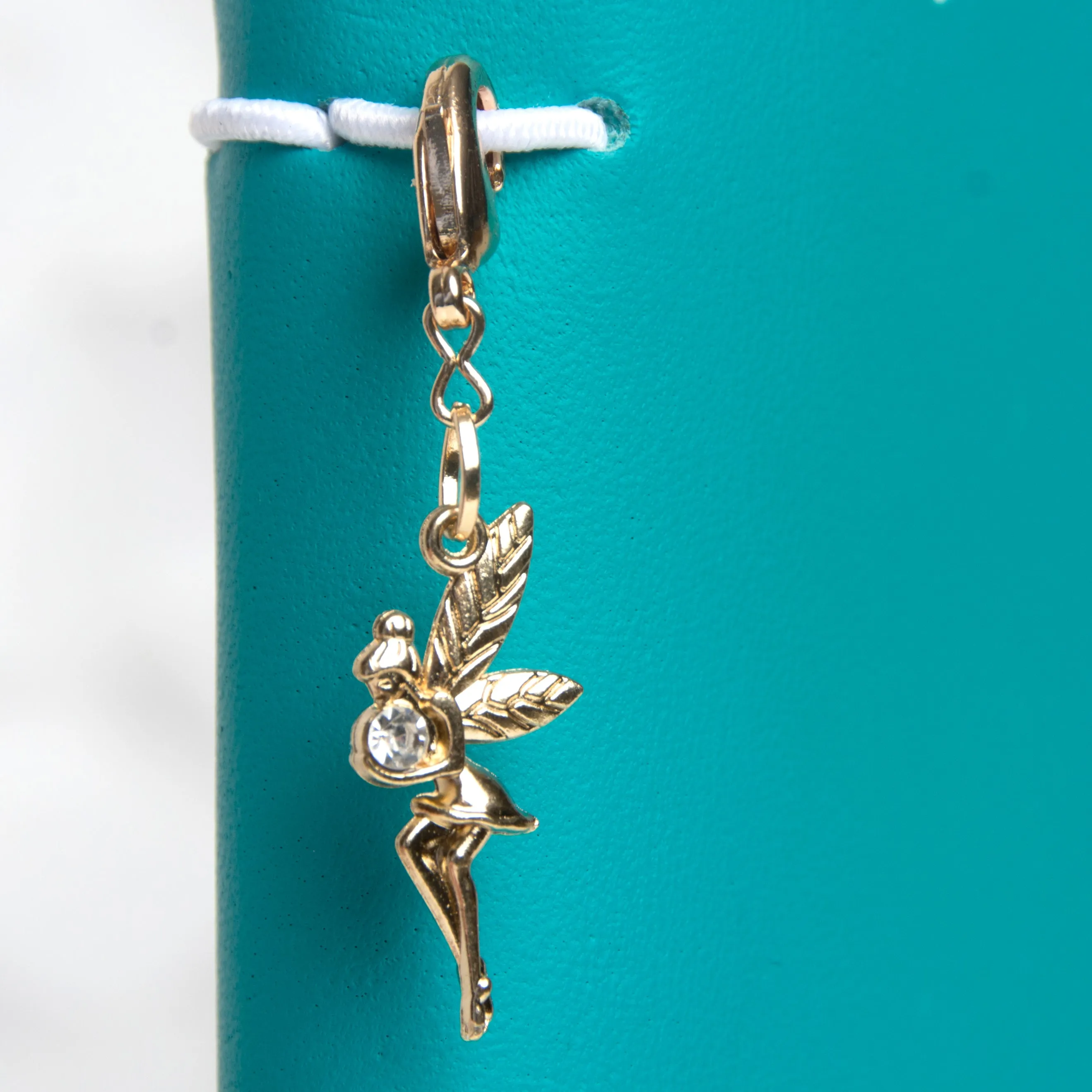 Pixie Traveler's Notebook Charm with Rhinestone Accent in Gold or Silver