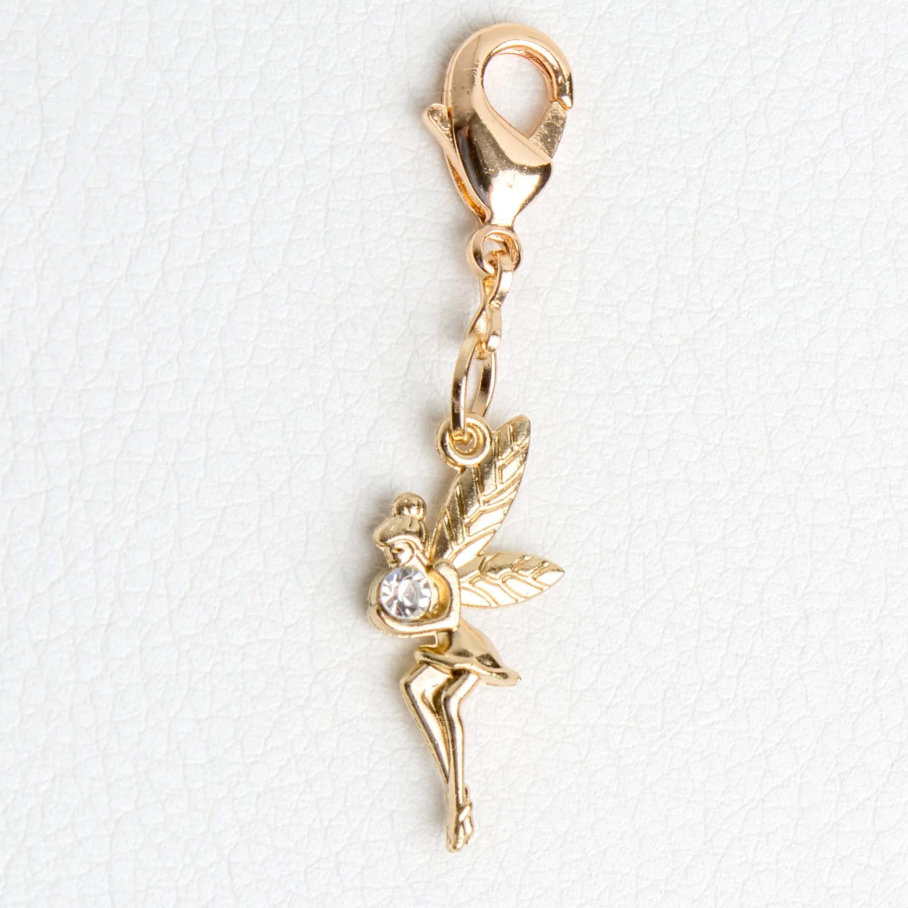 Pixie Traveler's Notebook Charm with Rhinestone Accent in Gold or Silver