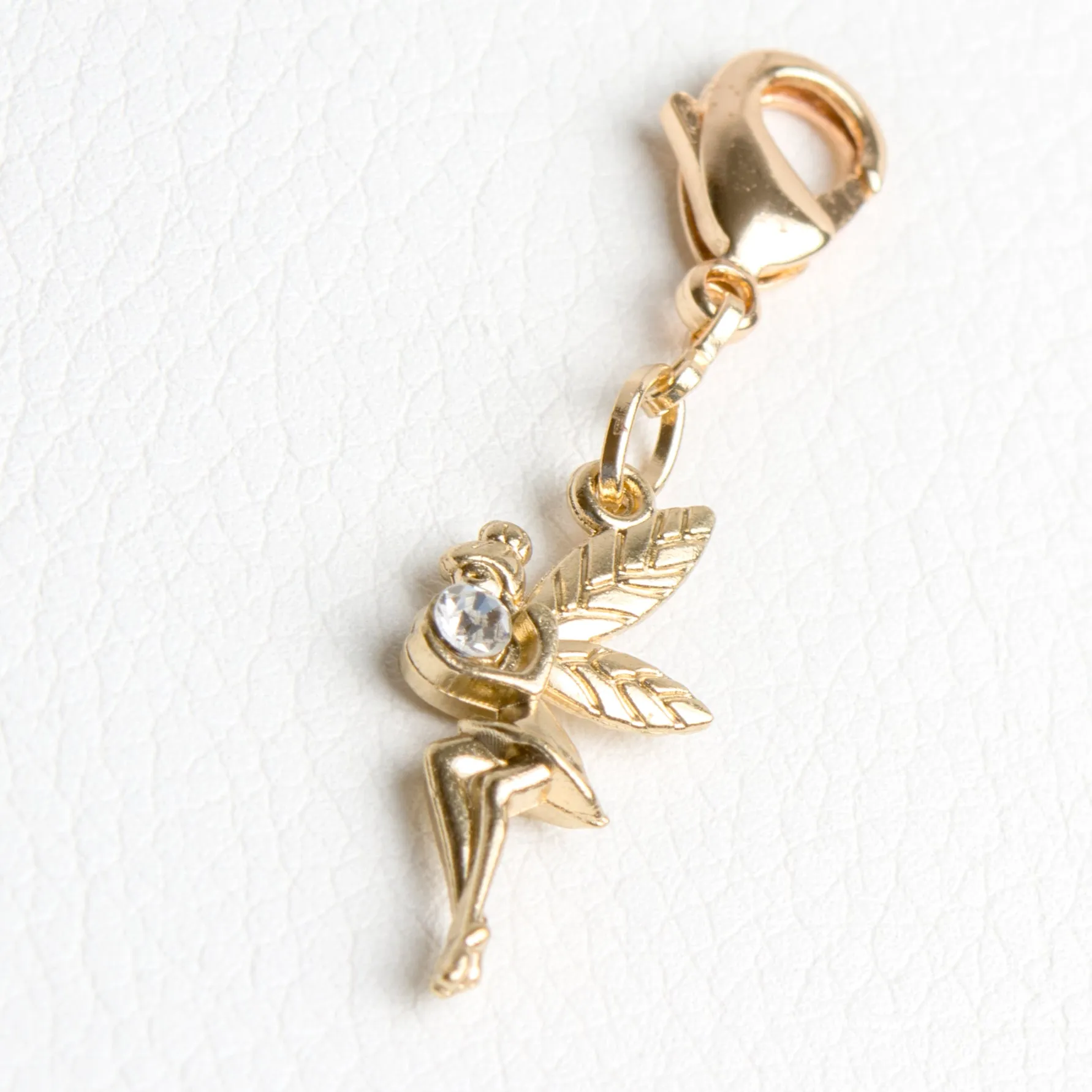 Pixie Traveler's Notebook Charm with Rhinestone Accent in Gold or Silver