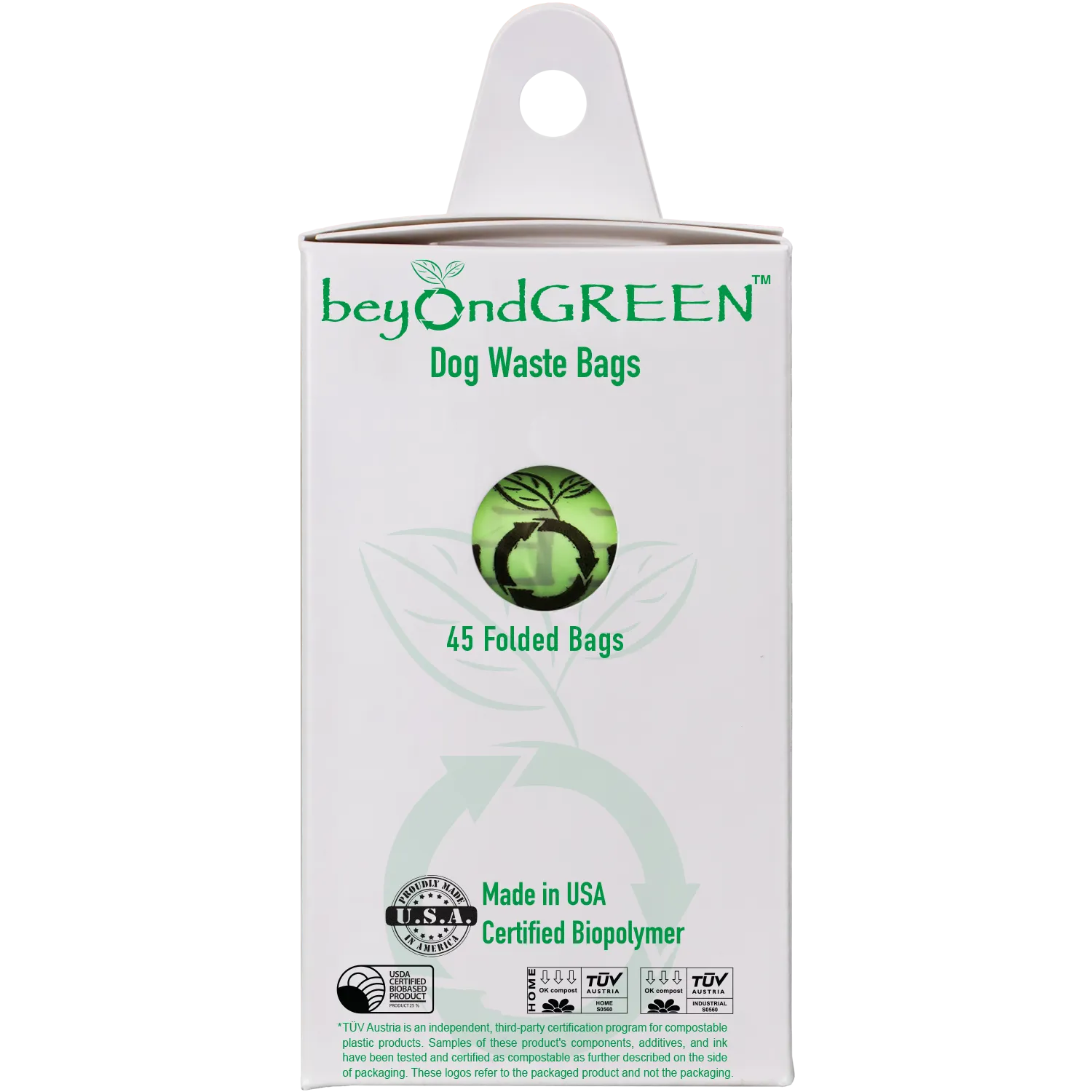 Plant-Based Dog Waste Bags for Leash Dispenser - 3 Packages of 45 Bags Bundle