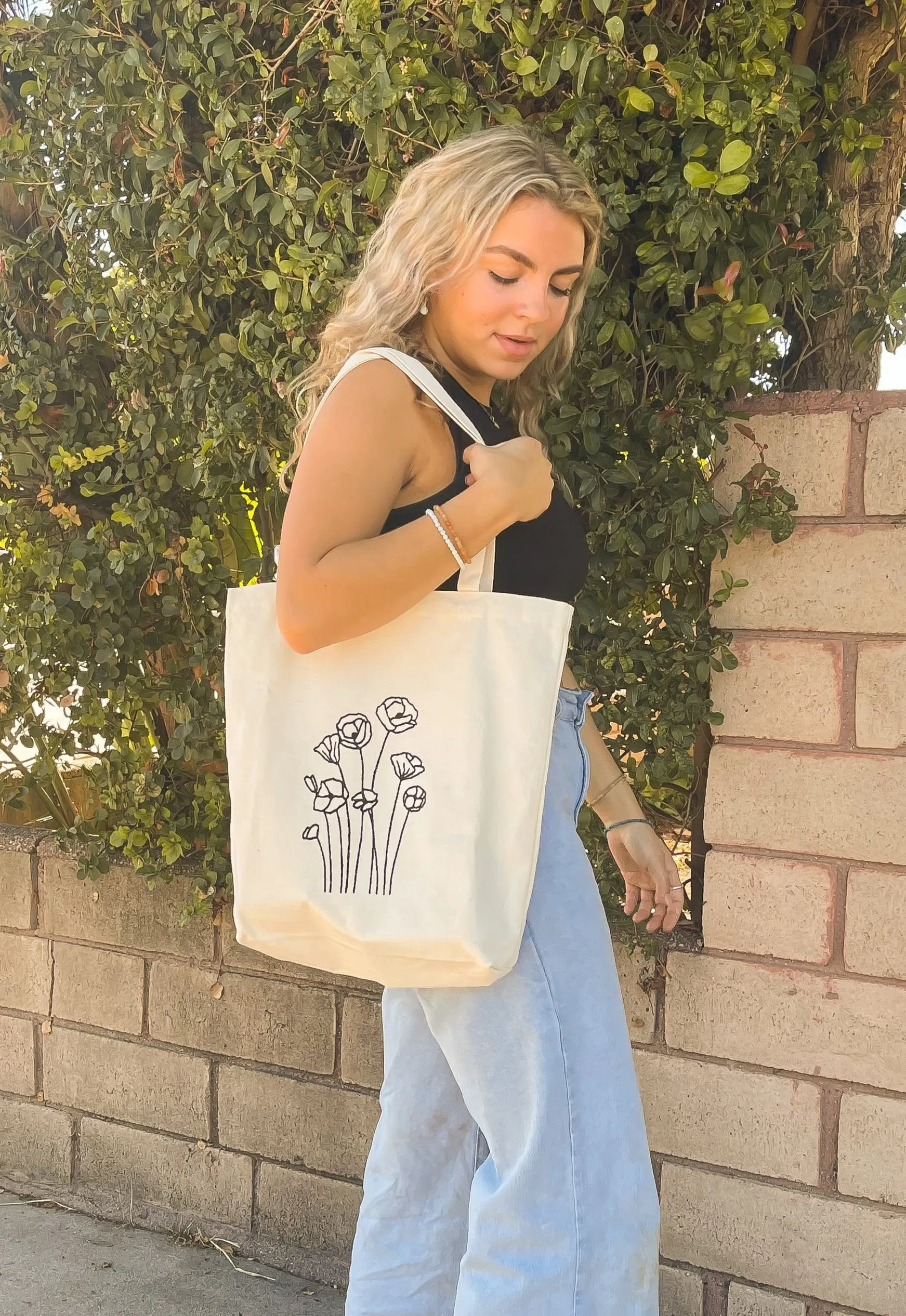 Poppy Tote Bag