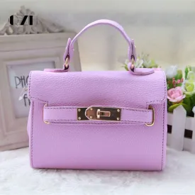 QZH kids girl hand bag PU leather mini princess girls should bag messenger bags party handbags gifts