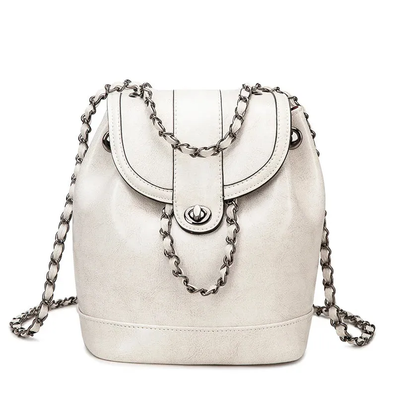 Retro Chain Shoulder Crossbody Backpack