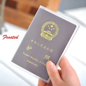 size 9x 13.1cm silicone transparent waterproof dirt ID Card holders passport cover business card credit card bank card holders