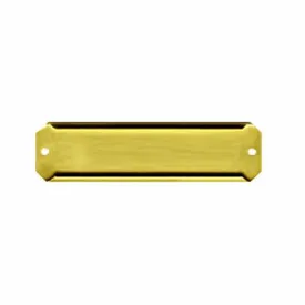 Slotted Brass Label Holders, 3/4 x 2-3/4 inch length