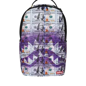 Sprayground Billions in The Bank Backpack - Green / Purple / White