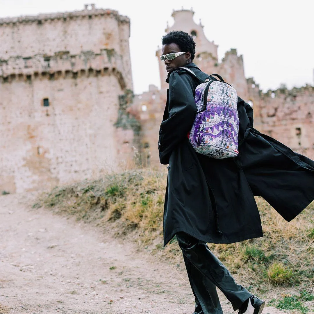 Sprayground Billions in The Bank Backpack - Green / Purple / White