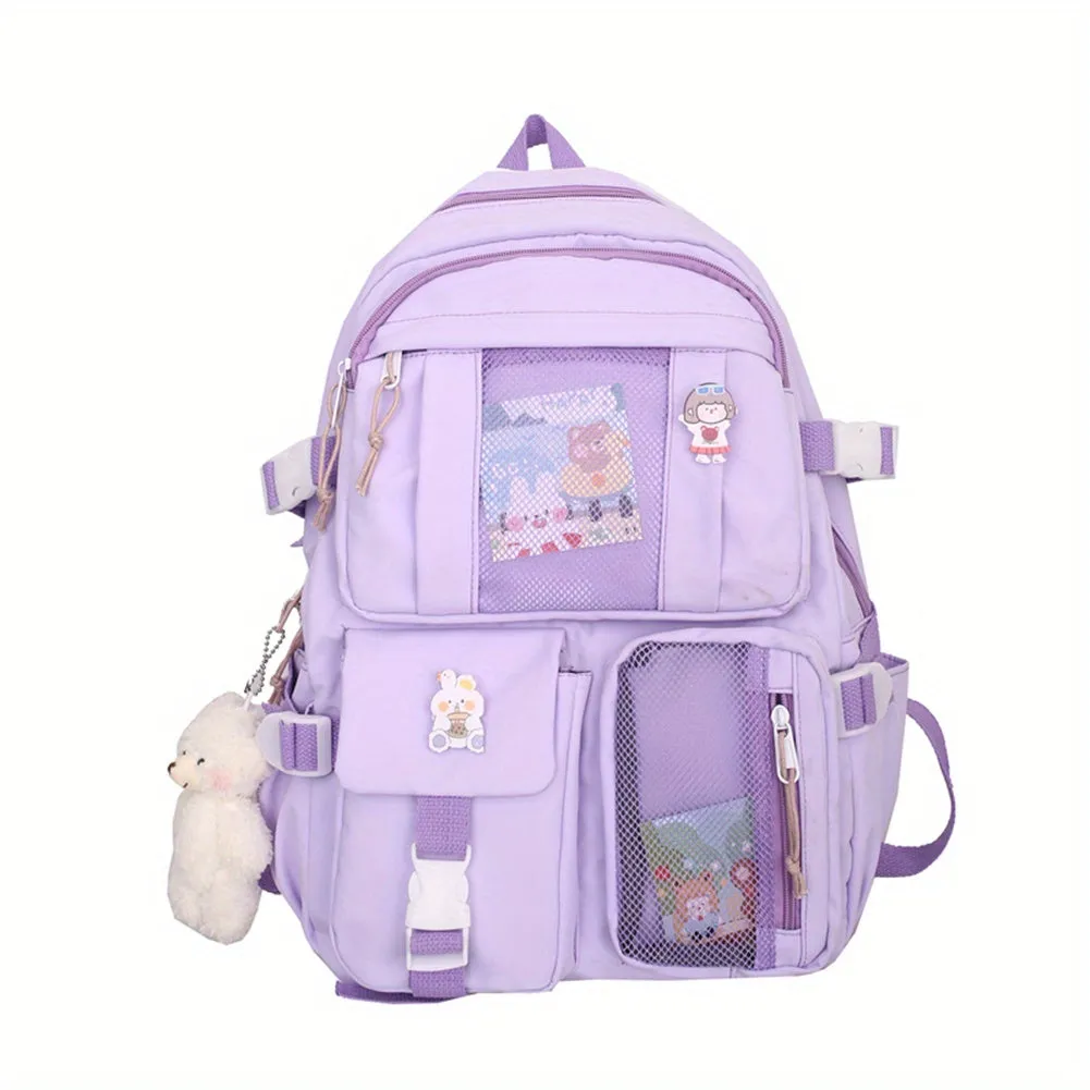 Stylish Waterproof Travel Backpack with Laptop Compartment for Women