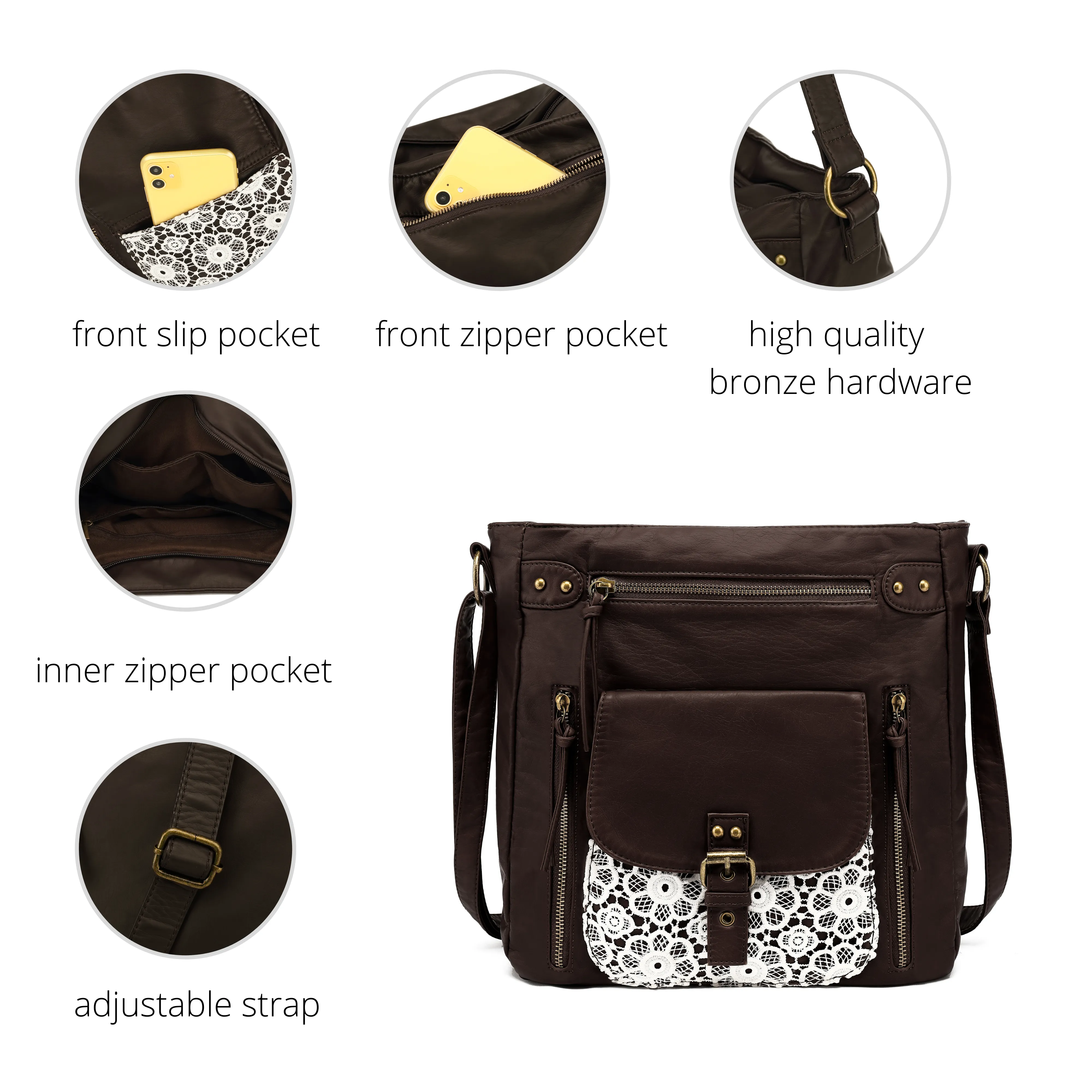 Ultra Soft Medium Crossbody, Shoulder Bag H2005