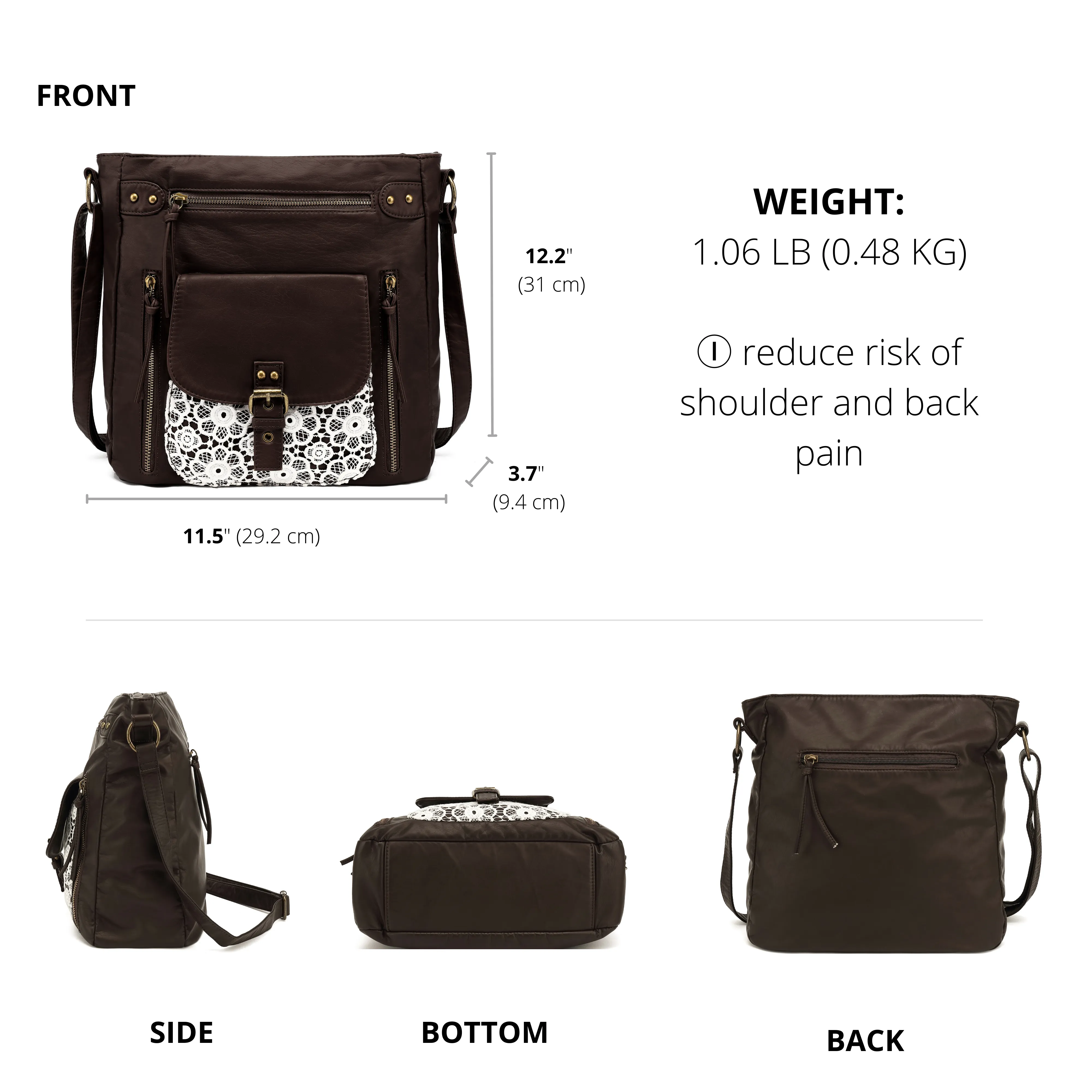 Ultra Soft Medium Crossbody, Shoulder Bag H2005