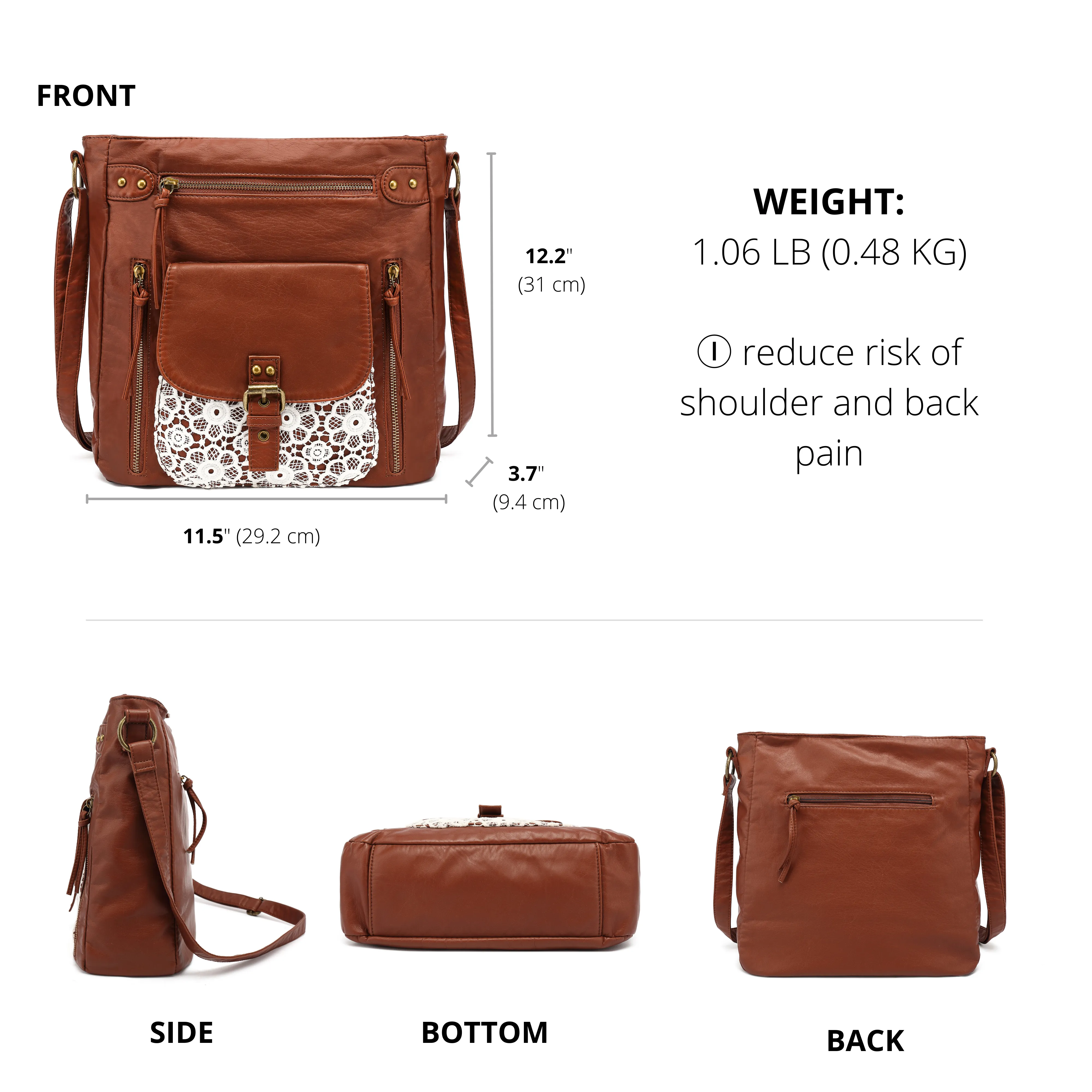 Ultra Soft Medium Crossbody, Shoulder Bag H2005