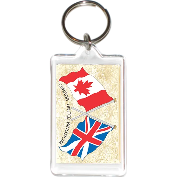 United Kingdom - Canada Friendship Acrylic Key Holders