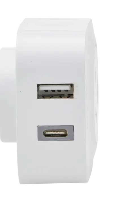 USB A C & Power Adaptor for Europe