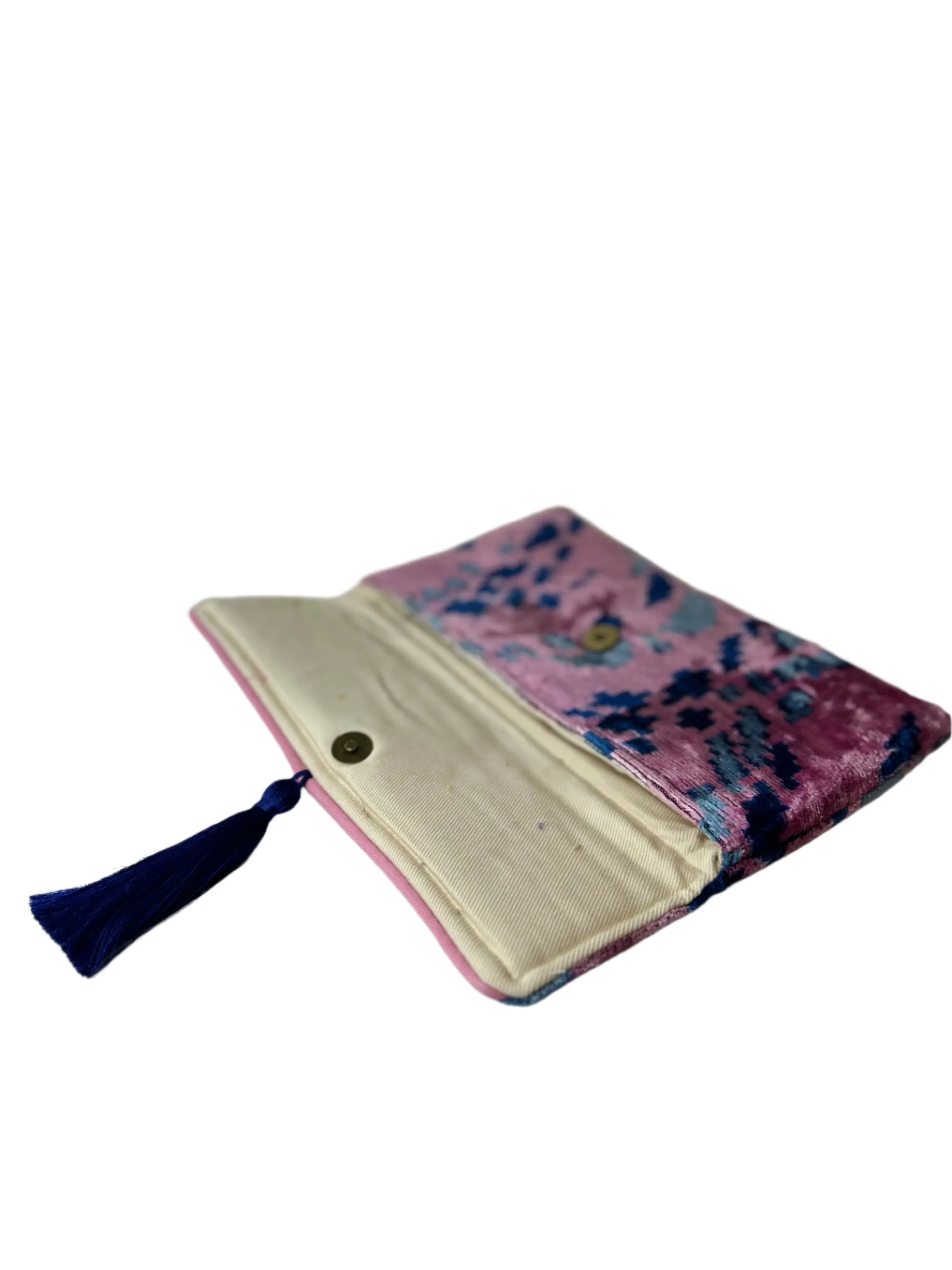 Velvet Baby Pink Clutch