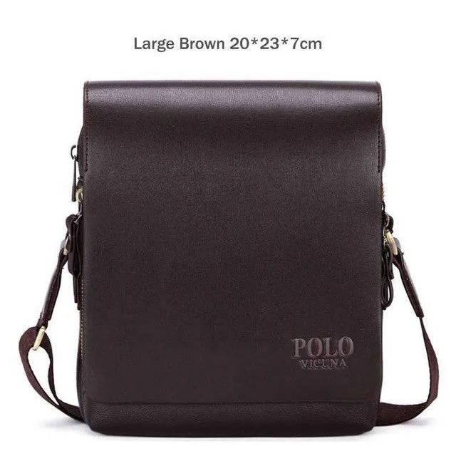 VICUNA POLO New Arrival Fashion Business Leather Men Messenger Bags Promotional Small Crossbody Shoulder Bag Casual Man Bag