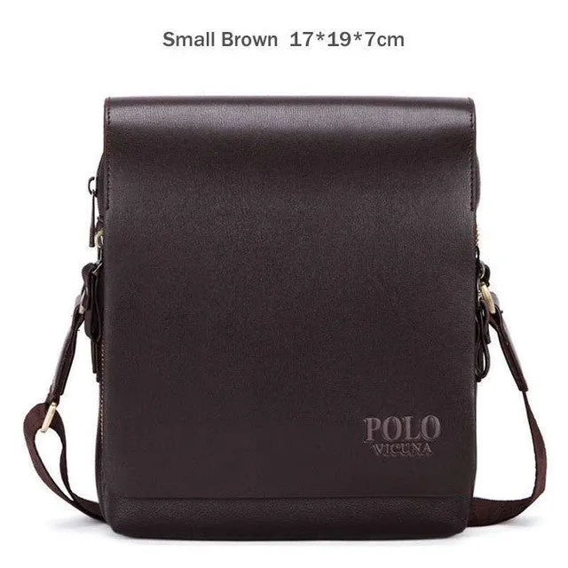 VICUNA POLO New Arrival Fashion Business Leather Men Messenger Bags Promotional Small Crossbody Shoulder Bag Casual Man Bag