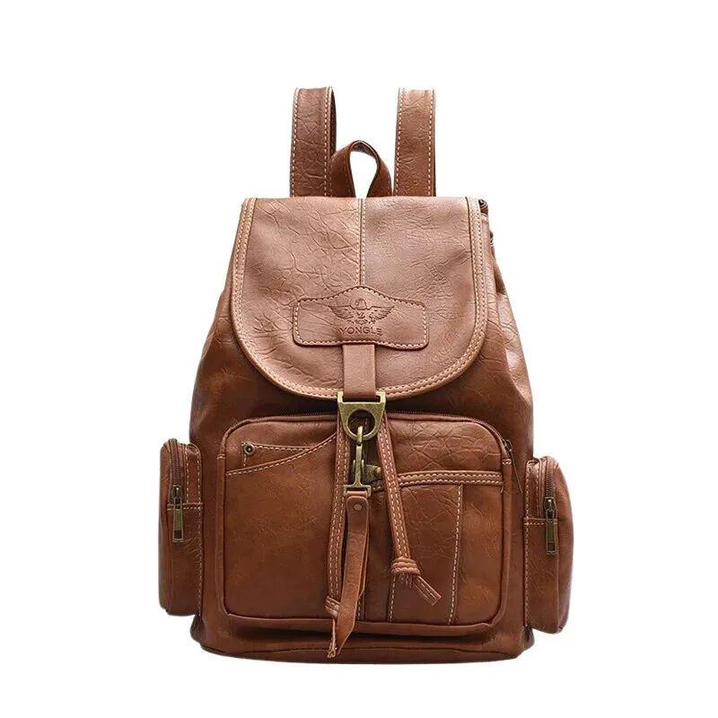 Vintage Women Backpack For Teenage Girls