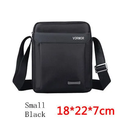 VORMOR Men bag 2017 fashion mens shoulder bags, high quality oxford casual messenger bag business men's travel bags