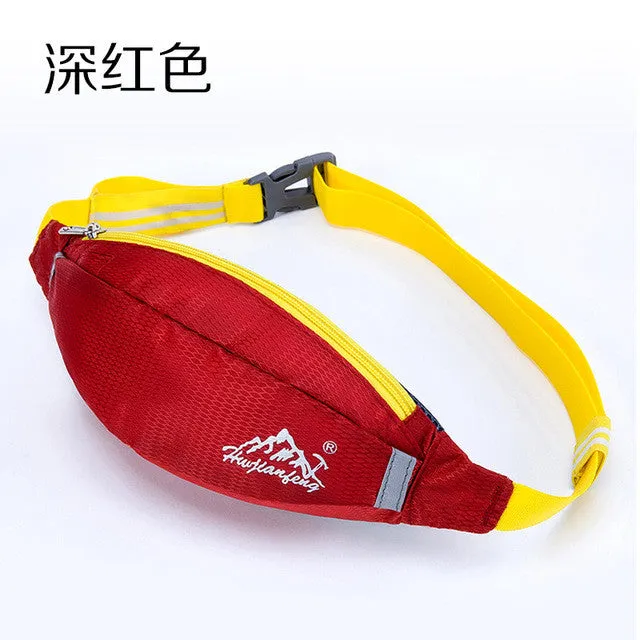 Waterproof waist pack for Men Women Fanny Pack Bum Bag Hip Money Belt travel Mobile Phone Bag