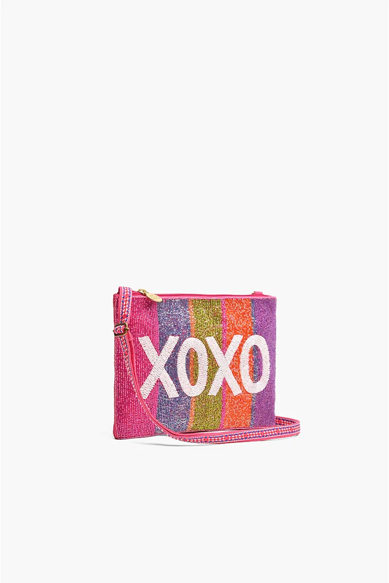 XOXO Top Zip Clutch